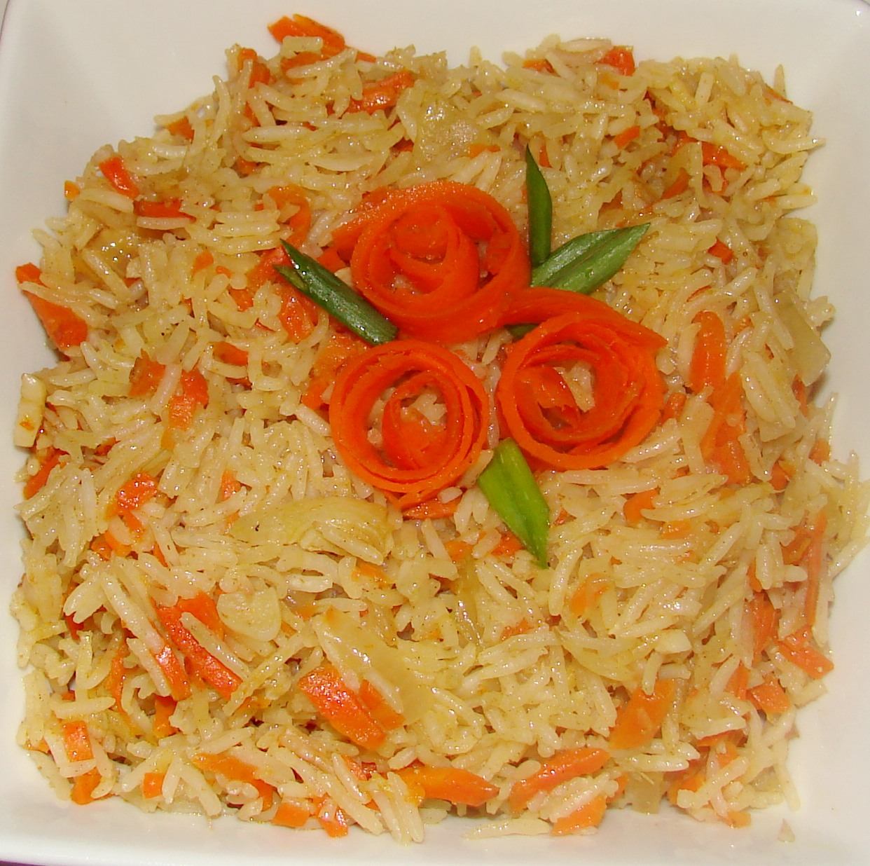 receita de arroz de cenoura