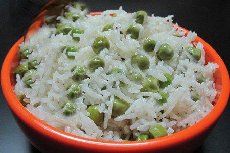 receita de arroz de ervilhas