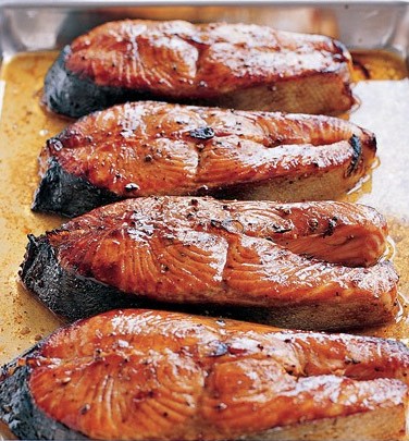 receita de posta de salmão no forno
