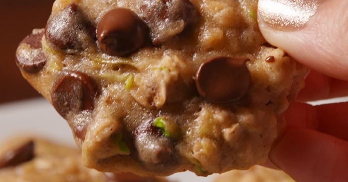 Cookies de Curgete e Chocolate na Air Fryer