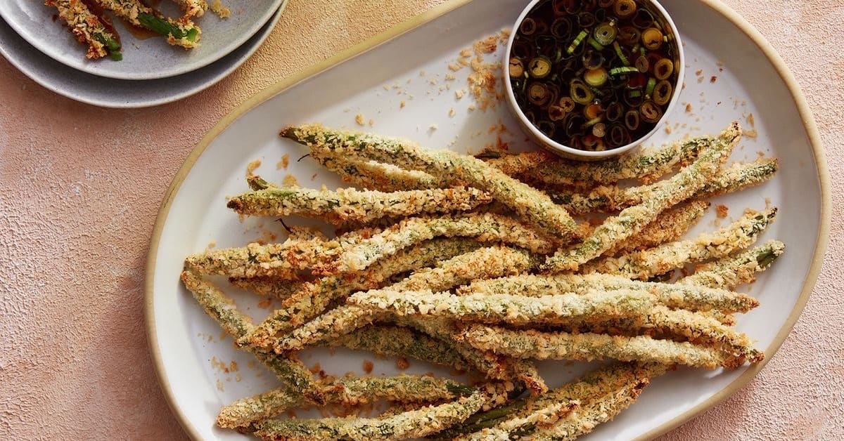 Tempura de Feijão-Verde na Air Fryer