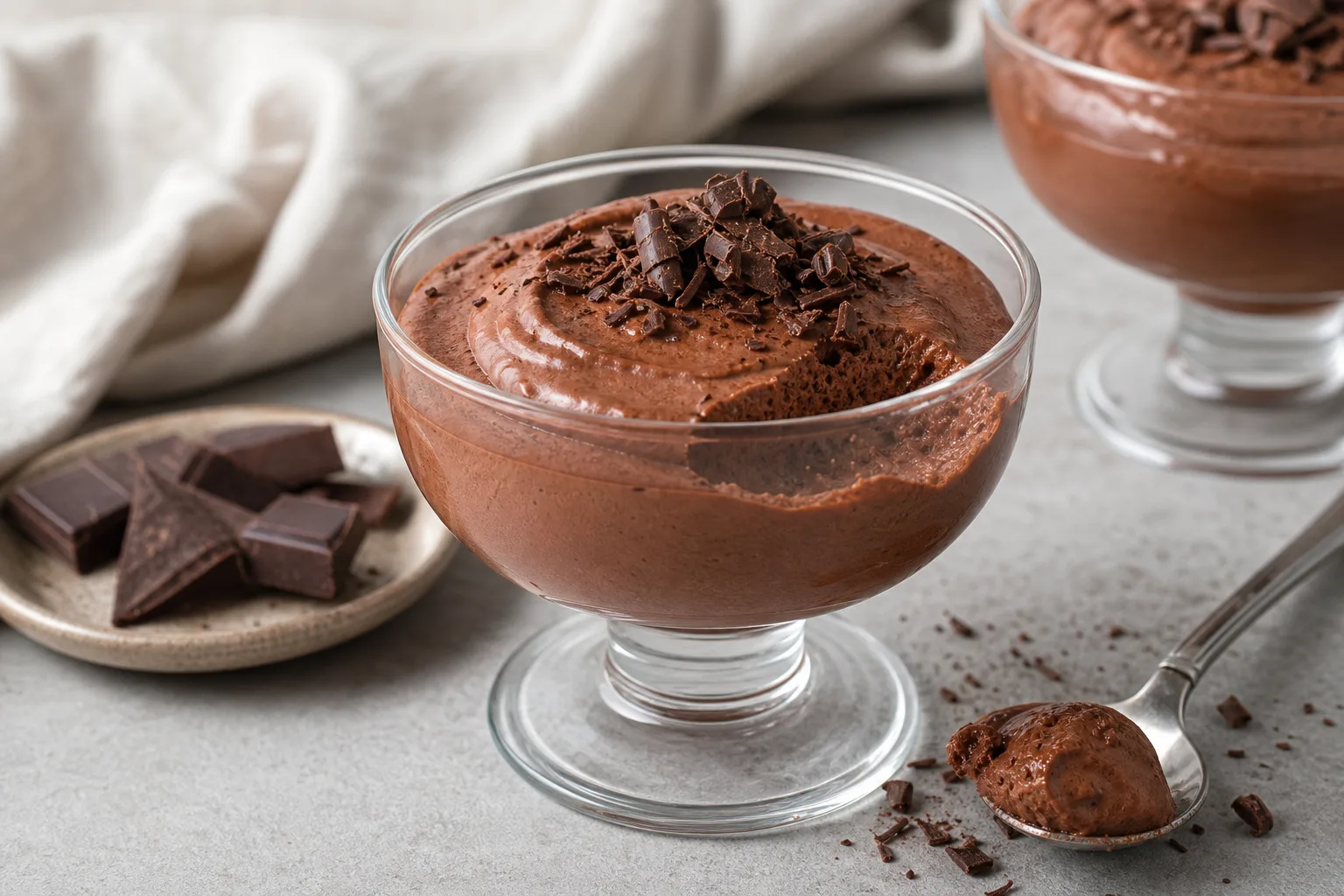 Mousse de chocolate simples com 3 ingredientes